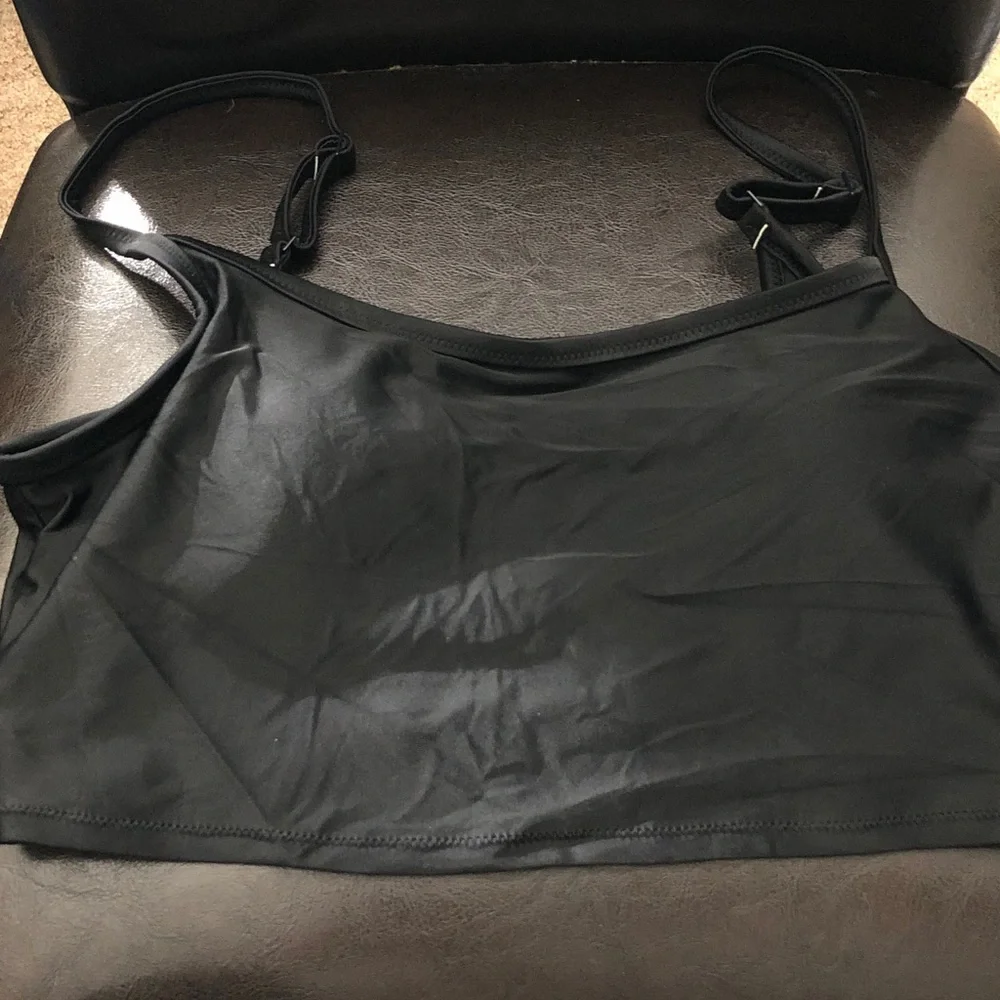aerie Black Swim Bikini Top - Picture 1 of 4